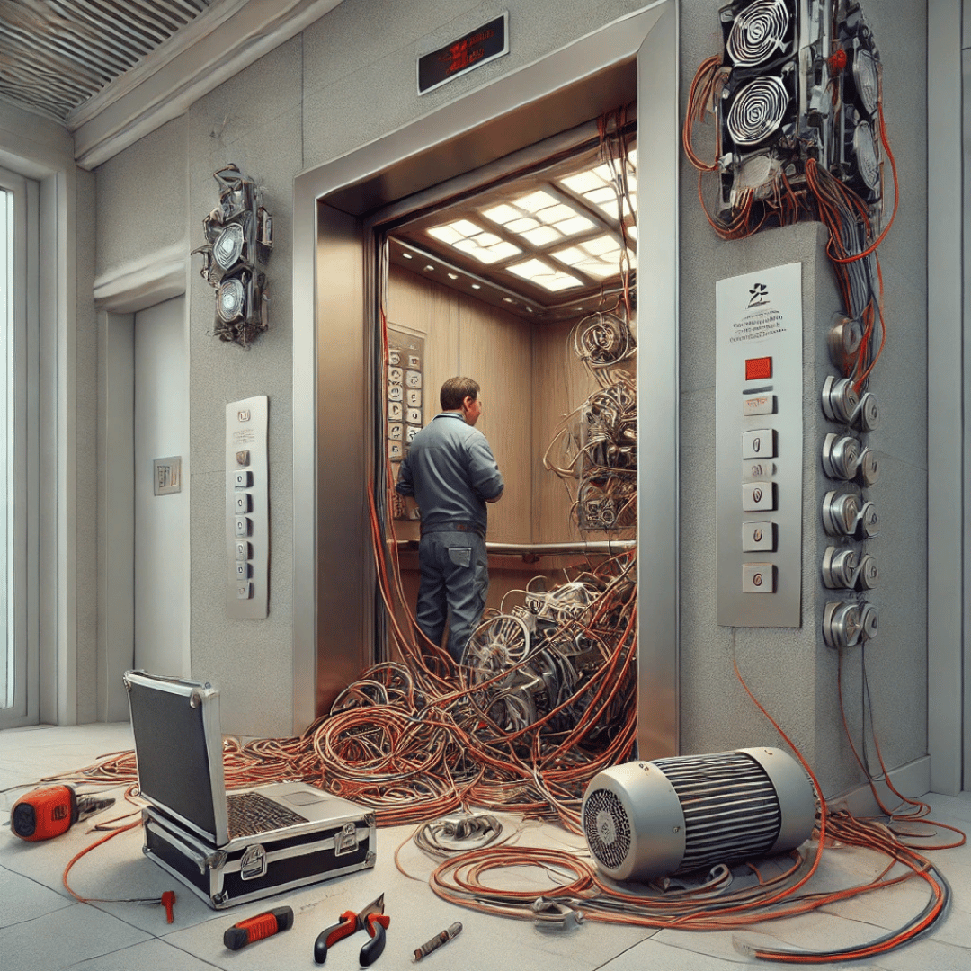 فنيين مصاعد محترفين لحل جميع الأعطال الدورية والطارئة فوراً